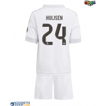 Otroški Nogometni dresi Real Madrid Dean Huijsen #24 Domači 2025-26 Kratek Rokav (+ Kratke hlače)